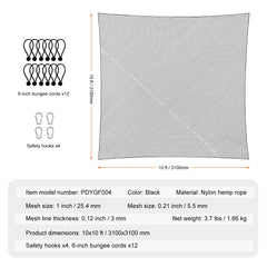 10x10ft Golf Practice Net Indoor Hitting Net for Baseball Hockey Soccer