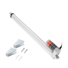 Linear Actuator 12V, 18 Inch High Load 330lbs/1500N Linear Actuator, 0.19"/s Linear Motion Actuator with Mounting Bracket and IP54 Protection