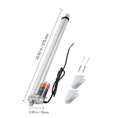 Linear Actuator 12V, 18 Inch High Load 330lbs/1500N Linear Actuator, 0.19"/s Linear Motion Actuator with Mounting Bracket and IP54 Protection