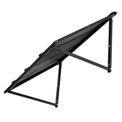 Fixed Metal Awning 1125 × 610 mm, Window Awning Door Canopy, Stable Triangle Steel Frame Awnings for Doors Exterior Rain, and Snow Sunlight Protection for Door Entrance, Windows, Porches, Balconies