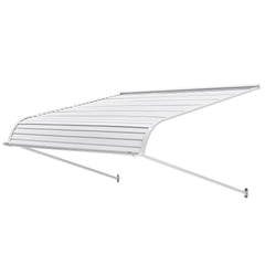 Aluminum Awning 1219 × 1066 mm, Durable Window Awning Door Canopy, Lightweight and Stable Aluminum Exterior Awnings Rain Snow Sunlight Protection for Door Entrance Windows Patio Porch