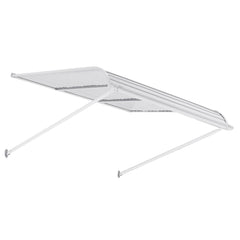 Aluminum Awning 1219 × 1066 mm, Durable Window Awning Door Canopy, Lightweight and Stable Aluminum Exterior Awnings Rain Snow Sunlight Protection for Door Entrance Windows Patio Porch