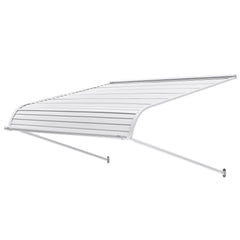 Aluminum Awning 1219 × 1066 mm, Durable Window Awning Door Canopy, Lightweight and Stable Aluminum Exterior Awnings Rain Snow Sunlight Protection for Door Entrance Windows Patio Porch