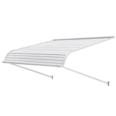 Aluminum Awning 1219 × 1066 mm, Durable Window Awning Door Canopy, Lightweight and Stable Aluminum Exterior Awnings Rain Snow Sunlight Protection for Door Entrance Windows Patio Porch