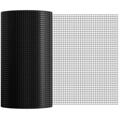 Hardware Cloth, 24'' x 100' Galvanized Wire Mesh Roll, 19 Gauge Chicken Wire Fence Roll, Vinyl Coating Metal Wire Mesh for Chicken Coop Barrier, Rabbit Snake Fences, Poultry Enclosures