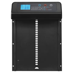 Automatic Chicken Coop Door, Battery Powered Chicken Coop Door with Timer & Manual Setting, Anti-Pinch Security, Durable Aluminum Alloy, Auto Chick Run Gate Opener with Waterproof Sealing, Black