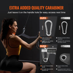 LAT Pulldown Bar Tricep Handle Attachment V-bar Cable Machine for Home Gym
