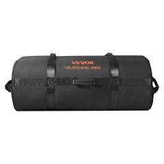 Workout Sandbag, Heavy Duty Workout Power Bags with Handles, 56-90 kg Adjustable Slam Bag for Fitness Strength Weight Training Cross-Training, Home Gym Exercise, Black (Unfilled)