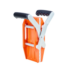 Double Handed Stone Carrying Clamps, 299 kg Load Capacity, 2 Pack Granite Panel Carriers Lifting Tools with Rubber-lined (0-60 mm), Heavy Duty lifting Clamps for Plywood, Glass, Granite