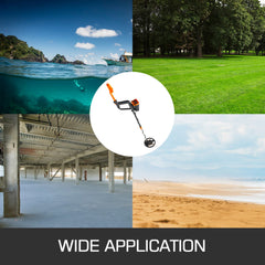 Metal Detector Waterproof Disc Metal detectors Underwater Underground high Accuracy LCD Display Metal Detector for Adults and Children Headphone Automatic Detector (Yellow 3010)