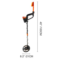 Metal Detector Waterproof Disc Metal detectors Underwater Underground high Accuracy LCD Display Metal Detector for Adults and Children Headphone Automatic Detector (Yellow 3010)