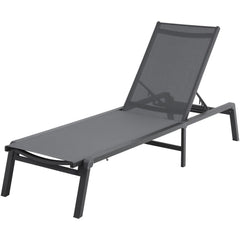 Chaise Lounge Chair Outdoor Patio Lounge Chair Adjustable 5-Position 2 pcs
