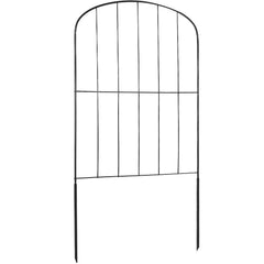 Garden Fence, No Dig Fence 61 x 33 cm Animal Barrier Fence, Underground Decorative Garden Fencing with 5.08 cm Spike Spacing, Metal Dog Fence for the Yard and Outdoor Patio, 10 Pack