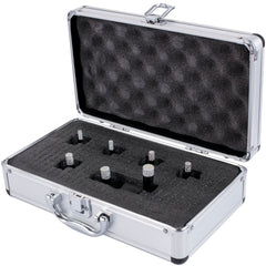 Diamond Drill Bits 7PCS Diamond Hole Saw 6/6/8/8/10/12/14mm Tile Hole Saw Kit Vacuum Brazed Diamond Drill Bit 0.59in/15mm Segment Tile Hole Saw w Storage Case for Tile Ceramic Porcelain Marble