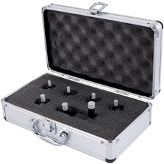 Diamond Drill Bits 7PCS Diamond Hole Saw 6/6/8/8/10/12/14mm Tile Hole Saw Kit Vacuum Brazed Diamond Drill Bit 0.59in/15mm Segment Tile Hole Saw w Storage Case for Tile Ceramic Porcelain Marble