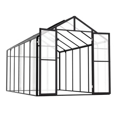 Polycarbonate Greenhouse 8 x 12 Ft Outdoor Walk-in Greenhouse for Garden