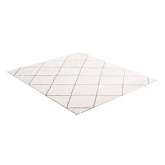 Indoor Plush Area Rugs, 2.44 x 3.05m Plush Carpet, Area Rugs Furry with Long Plushs Pile, Thick & Durable High-Pile Rug for High-Traffic Areas, Bedroom, Non-Shedding & Non-Slip Backing, Beige