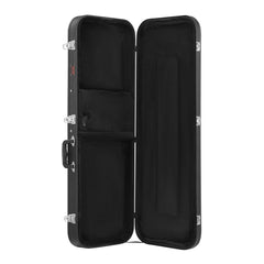Electric Guitar Hard Case, 1095 mm Rectangular Guitar Hard Case, With Lock Latch Keys Handle, PVC Padding Soft Lining Water-Resistant Hard Shell Guitar Cases, for 990 mm Electric Guitars, Black