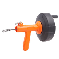 VEVOR Drain Auger 25ft 1/4in Drum Plumbing Drain Snake Clog Remover Autofeed