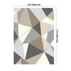 Area Rug, 1524x2133.6mm Large Washable Rug, Non-Slip Tear-Resistant Soft Carpet, Pet & Child Friendly Modern Area Rugs, Indoor Mat for Bedroom, Living Room, Kids Room, Entryway, Charcoal Gray