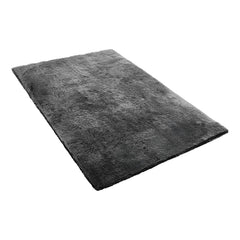 Indoor Plush Area Rugs, 1.52 x 2.44 m Soft Plush Carpet, Furry Shag Area Rugs for Living Room, Bedroom, Sunroom, Modern Home Decor Aesthetic, Non-Shedding, Non-Woven, Slip-Resistant, Dark Gray