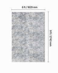 Indoor Plush Area Rugs, 1.83x2.74 m Soft Plush Carpet, FFurry Shag Area Rugs for Living Room, Bedroom, Modern Home Decor Aesthetic Long-Pile Rug, Non-Shedding, Slip-Resistant, Tie-Dye Light Gray