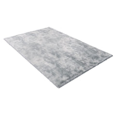 Indoor Plush Area Rugs, 1.83x2.74 m Soft Plush Carpet, FFurry Shag Area Rugs for Living Room, Bedroom, Modern Home Decor Aesthetic Long-Pile Rug, Non-Shedding, Slip-Resistant, Tie-Dye Light Gray