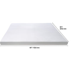 Mattress Topper Memory Foam Detachable & Washable Queen 76.2 mm Thickness