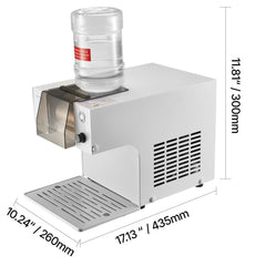 Snowflake Ice Machine, 80KG/24H Snowflake Ice Maker, Ice-Shaver Machine with Stainless Steel Blade, Electric Snow Cone Maker with 1.8L Tank, 90S Fast Pre-Cooling, for Home & Small Gatherings