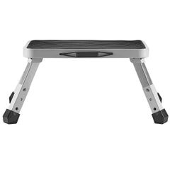 Step Stool 1-Step 150KG Capacity, Folding Steel Step Ladder 3 Adjustable Height, Portable Toddler Step Stools for Adults, Non-Slip Sturdy Step Ladders for Office, RVs, Pets, Bathrooms,Bedrooms