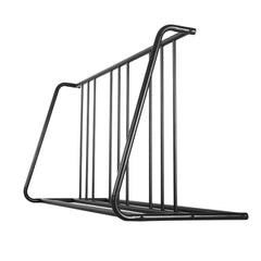 Bike Rack, Fits Tire Width 3 Inch/76.2 mm, Carbon Steel Double-Sided Grid Bike Rack Stand, Freestanding Bicycle Storage Holder for Curbside, Garage, Indoor, Outdoor Parking, 6-Bicycle Capacity