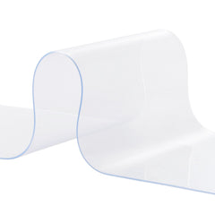 Strip Curtain, 3048 cm L x 30.5 cm W x 3 mm Thickness, Clear PVC Smooth Curtain Strip Door Bulk Roll, Plastic Door Strips for Doorway of Supermarket, Garage, Warehouse, Barn, Pet Animal House