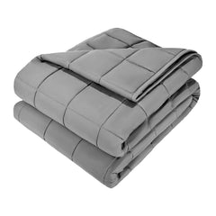 Weighted Blanket, 11 kg, 2235 x 2640 mm King Size, Cooling Breathable Heavy Blanket with Glass Beads, All-Season Use, Suitable for 113-140 kg Adults, Anxiety Stress Relief, Improve Sleep, Grey