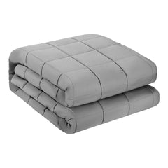 Weighted Blanket, 11 kg, 2235 x 2640 mm King Size, Cooling Breathable Heavy Blanket with Glass Beads, All-Season Use, Suitable for 113-140 kg Adults, Anxiety Stress Relief, Improve Sleep, Grey