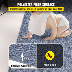 Marine Carpet 6x13ft Boat Area Rug Roll Cutpile In/Outdoor Patio Deck Gray, 1.8x4m