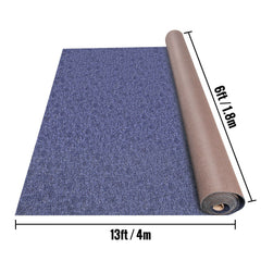 Indoor Outdoor Rug Carpet Blue 6x13ft Area Rugs Runner for Patio Deck,1.8x4m