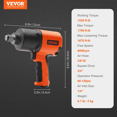 Air Impact Wrench, 3/4-Inch Drive Air Impact Gun, Up to 1870ft-lbs Nut-busting Torque, Composite Pneumatic Impact Wrench for Auto_epairs_nd_aintenance Heavy Duty