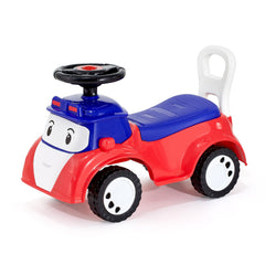 Ride On Toddler Push Car, Push Car for Toddler 19 to 36 Months, Kids Ride On Toy with Music & Under-seat Storage, 25 kg Load Capacity, Foot-to-Floor Walker for Toddlers Boys Girls, Red