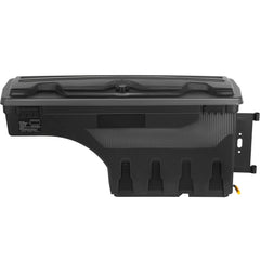 Truck Bed Storage Box, Lockable Swing Case with Password Padlock, 6.6 Gal/25 L ABS Wheel Well Tool Box, Waterproof and Durable, Compatible with Ford F-150 2015-2021, Passenger Side