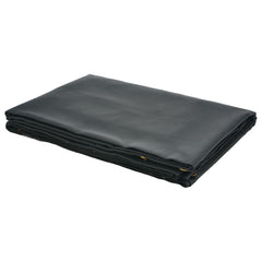 Dump Truck Mesh Tarp, 6 x 14 ft, PVC Coated Black Heavy Duty Cover with 5.5" 18oz Double Pocket, Brass Grommets, Reinforced Double Needle Stitch Webbing Fits Manual or Electric Dump Truck System