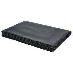 Dump Truck Mesh Tarp, 7 x 14 ft, PVC Coated Black Heavy Duty Cover with 5.5" 18oz Double Pocket, Brass Grommets, Reinforced Double Needle Stitch Webbing Fits Manual or Electric Dump Truck System