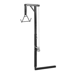 Truck Hitch Game Hoist, 300 lbs Load Capacity, Hunting Deer Hoist with 2-inch Receiver, 360-Degree Swivel Shaft & Adjustable Height, Includes Gambrel Winch for Skinning & Cleaning Game