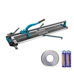 Manual Tile Cutter, 1000mm, Porcelain Ceramic Tile Cutter with Tungsten Carbide Cutting Wheel, Infrared Positioning, Anti-Skid Feet, Durable Rails for professional installers or beginners