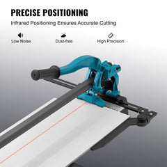 Manual Tile Cutter, 1000mm, Porcelain Ceramic Tile Cutter with Tungsten Carbide Cutting Wheel, Infrared Positioning, Anti-Skid Feet, Durable Rails for professional installers or beginners