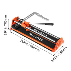 430mm Manual Tile Cutter for Wall & Polished Tiles,Double Rails for Precise Cutting, Tungsten Carbide Wheel,Non-Slip Handle,Anti-Displacement Pressure Rod,Precise Cuts for Pros & Beginners