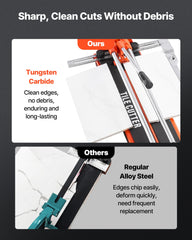 430mm Manual Tile Cutter for Wall & Polished Tiles,Double Rails for Precise Cutting, Tungsten Carbide Wheel,Non-Slip Handle,Anti-Displacement Pressure Rod,Precise Cuts for Pros & Beginners