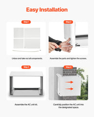 Air Conditioner Wall Sleeve 26 in Universal Through the Wall AC Sleeve