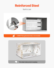 Air Conditioner Wall Sleeve 26 in with Exterior Grille Wall AC Sleeve