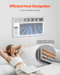 Air Conditioner Wall Sleeve 26 in with Exterior Grille Wall AC Sleeve
