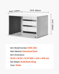 Air Conditioner Wall Sleeve 26 in with Exterior Grille Wall AC Sleeve